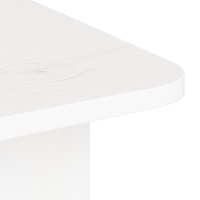 Produktbild för Kaffeebord Vit 80 x 39,5 x 33,5 cm Massiv furu
