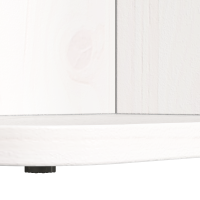 Produktbild för Kaffeebord Vit 80 x 39,5 x 33,5 cm Massiv furu