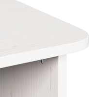 Produktbild för Kaffeebord 2 pcs Vit Massiv furu
