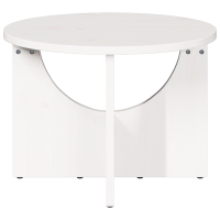 Produktbild för Kaffeebord Vit 50 x 50 x 35 cm Massiv furu
