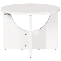 Produktbild för Kaffeebord Vit 50 x 50 x 35 cm Massiv furu