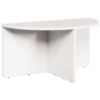 Produktbild för Kaffeebord 2 pcs Vit Massiv furu