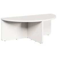 Produktbild för Kaffeebord 2 pcs Vit Massiv furu