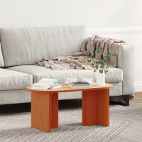 Produktbild för Kaffeebord Vaxbrun 80 x 39,5 x 35 cm Massivt tallträ