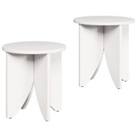 Produktbild för Kaffeebord 2 pcs Vit