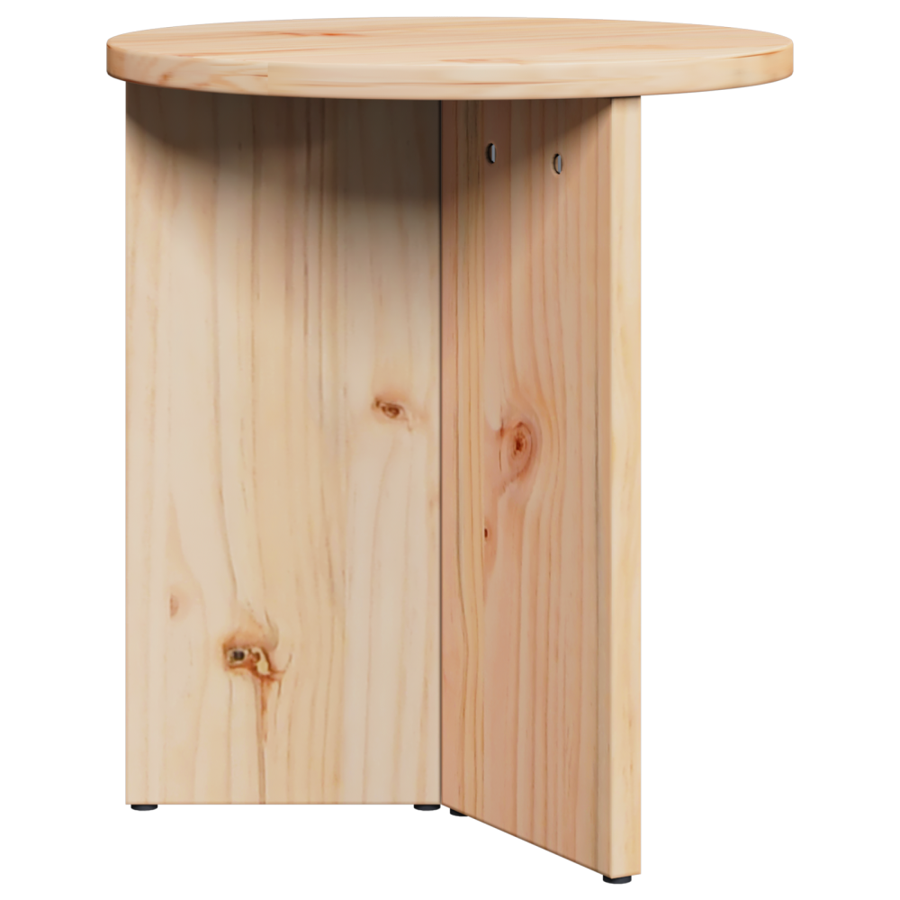 Produktbild för Kaffeebord 2 pcs Naturfärg Massivt tallträ