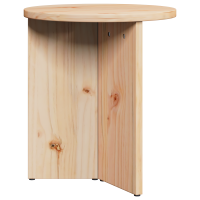 Produktbild för Kaffeebord 2 pcs Naturfärg Massivt tallträ