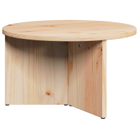 Produktbild för Kaffeebord 2 pcs Naturfärg Massivt tallträ