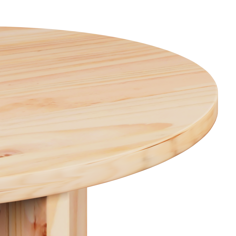 Produktbild för Kaffeebord 2 pcs Naturfärg Massivt tallträ