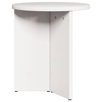 Produktbild för Kaffeebord 2 pcs Vit Massivt tallträ