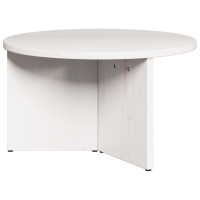 Produktbild för Kaffeebord 2 pcs Vit Massivt tallträ