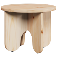 Produktbild för Kaffeebord 2 pcs Naturfärg Massivt tallträ