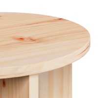 Produktbild för Kaffeebord 2 pcs Naturfärg Massivt tallträ