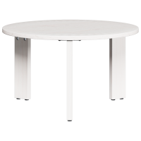 Produktbild för Kaffeebord 2 pcs Vit Massivt tallträ