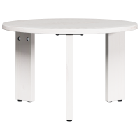 Produktbild för Kaffeebord 3 pcs Vit Massiv furu