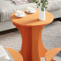 Produktbild för Kaffeebord 3 pcs Vaxbrun