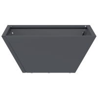 Produktbild för Trädgårdsplanterare 5 pcs Antracit 35 x 35 x 15 cm