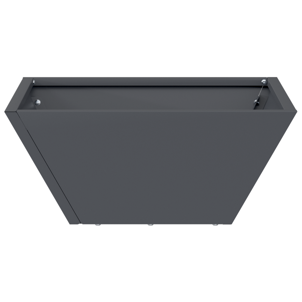 Produktbild för Trädgårdsplanterare 5 pcs Antracit 35 x 35 x 15 cm