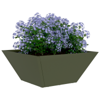 Produktbild för Trädgårdsplanterare 5 pcs Olivgrön 35 x 35 x 15 cm
