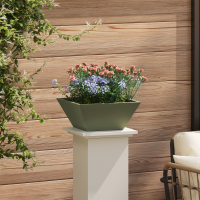 Produktbild för Trädgårdsplanterare 5 pcs Olivgrön 35 x 35 x 15 cm