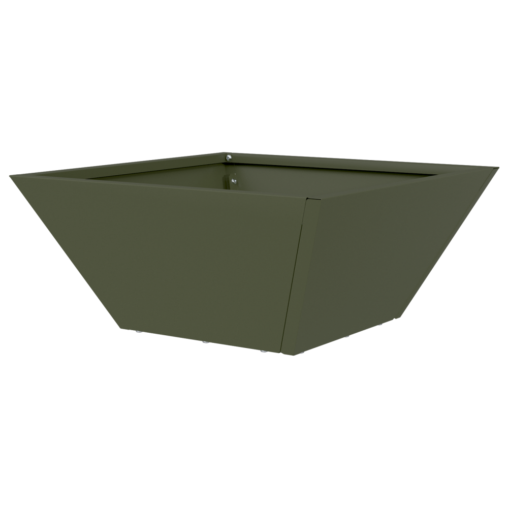 Produktbild för Trädgårdsplanterare 5 pcs Olivgrön 35 x 35 x 15 cm