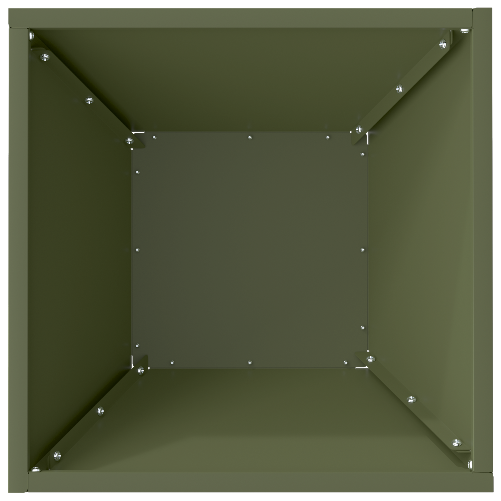 Produktbild för Trädgårdsplanterare 5 pcs Olivgrön 35 x 35 x 15 cm