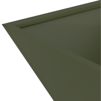 Produktbild för Trädgårdsplanterare 5 pcs Olivgrön 35 x 35 x 15 cm