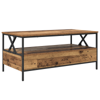 Produktbild för Kaffeebord Gammalt trä 100 x 51 x 45 cm Konstruerat trä