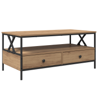 Produktbild för Kaffeebord artisan ek 100 x 51 x 45 cm Konstruerat trä