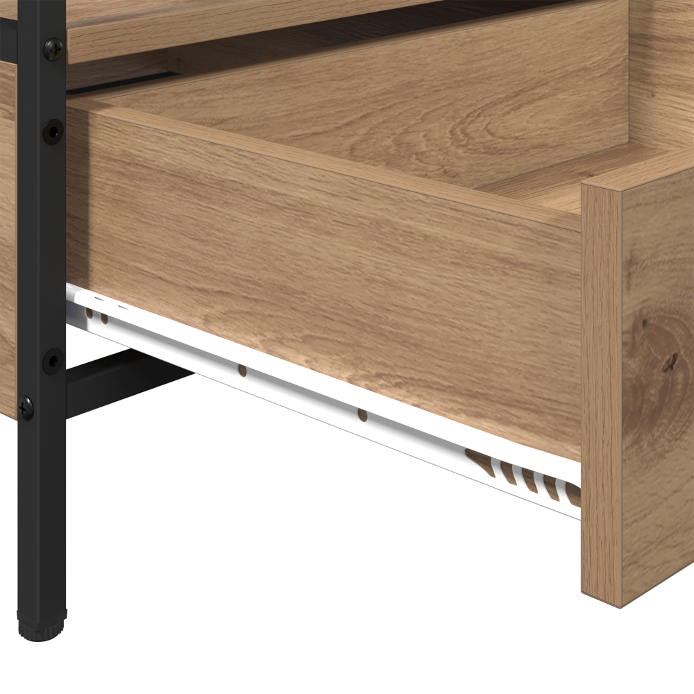 Produktbild för Kaffeebord artisan ek 100 x 51 x 45 cm Konstruerat trä