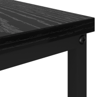 Produktbild för Kaffeebord Svart ek 100 x 51 x 45 cm Konstruerat trä