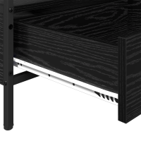 Produktbild för Kaffeebord Svart ek 100 x 51 x 45 cm Konstruerat trä