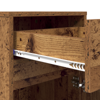Produktbild för LED Sängbord Cabinet med låda 2 pcs Gammalt trä 38 x 34 x 61 cm