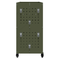 Produktbild för Verktygsvagn med hylla Olivgrön 75 x 35 x 73 cm Kallvalsat stål