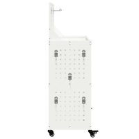 Produktbild för Verktygsvagn med hylla Vit 65 x 35 x 111 cm Kallvalsat stål