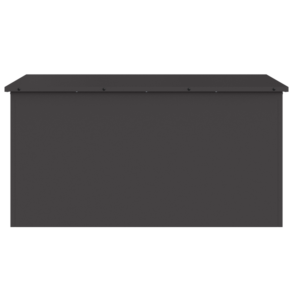 Produktbild för Utomhusförvaringslåda Svart 100 x 50,5 x 50 cm Stål