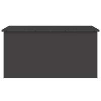 Produktbild för Utomhusförvaringslåda Svart 100 x 50,5 x 50 cm Stål