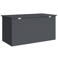 Produktbild för Utomhusförvaringslåda Antracit 100 x 50,5 x 50 cm Stål