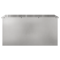 Produktbild för Trädgårdsförvaringskuddebox Stål 100 x 50,5 x 50 cm 220 Silver