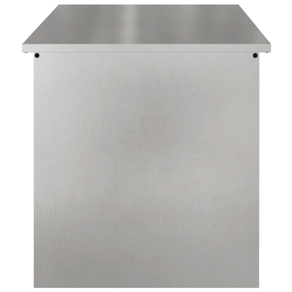 Produktbild för Trädgårdsförvaringskuddebox Stål 100 x 50,5 x 50 cm 220 Silver