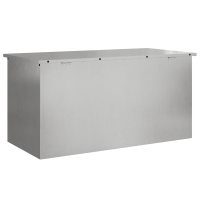 Produktbild för Trädgårdsförvaringskuddebox Stål 100 x 50,5 x 50 cm 220 Silver