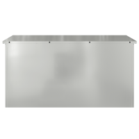 Produktbild för Utomhusförvaringslåda Silver 100 x 50,5 x 50 cm Stål