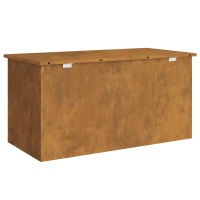 Produktbild för Utomhusförvaringslåda Rostig 100 x 50,5 x 50 cm Stål
