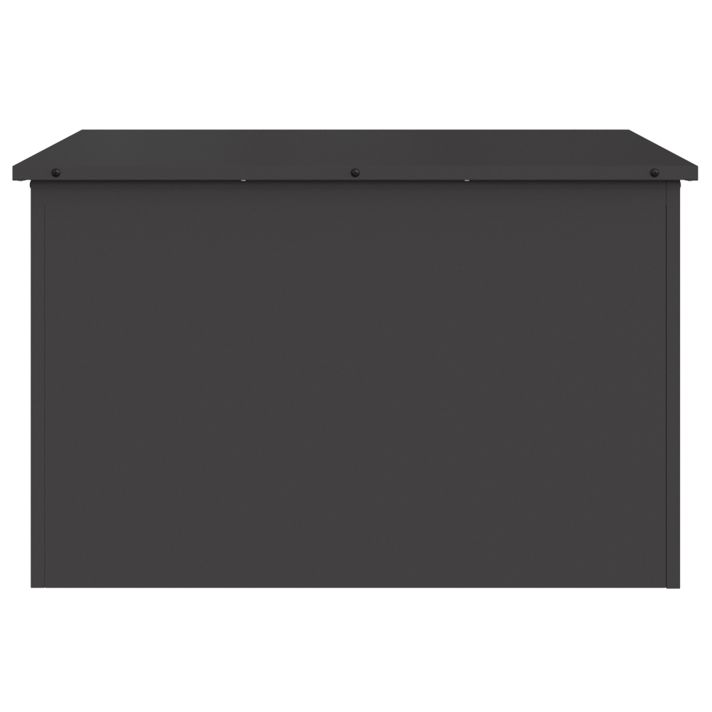 Produktbild för Utomhusförvaringslåda Svart 80 x 50,5 x 50 cm Stål