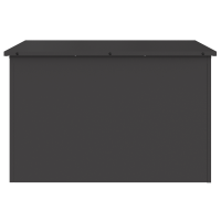 Produktbild för Utomhusförvaringslåda Svart 80 x 50,5 x 50 cm Stål