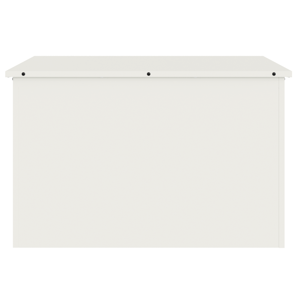 Produktbild för Utomhusförvaringslåda Vit 80 x 50,5 x 50 cm Stål