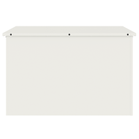 Produktbild för Utomhusförvaringslåda Vit 80 x 50,5 x 50 cm Stål