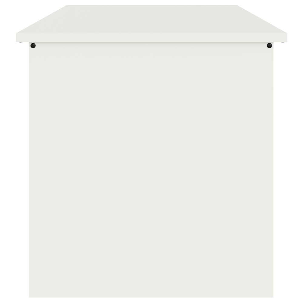 Produktbild för Utomhusförvaringslåda Vit 80 x 50,5 x 50 cm Stål