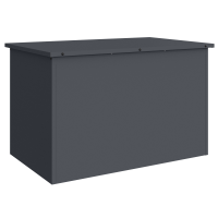 Produktbild för Utomhusförvaringslåda Antracit 80 x 50,5 x 50 cm Stål