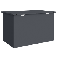 Produktbild för Utomhusförvaringslåda Antracit 80 x 50,5 x 50 cm Stål